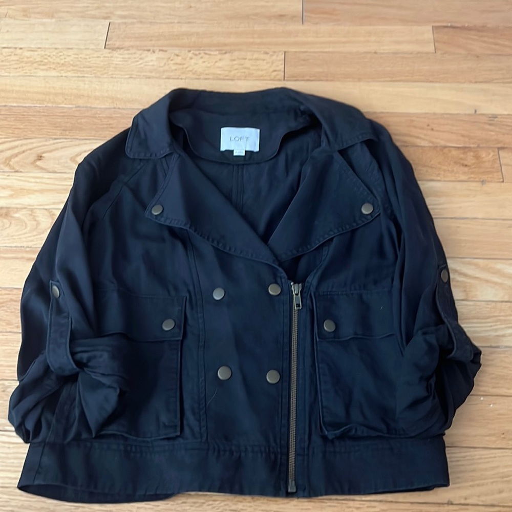 Loft black utility jacket